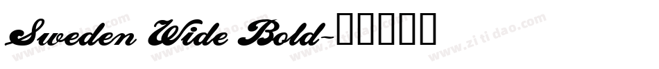 Sweden Wide Bold字体转换